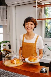 Woman snacking throughout the day